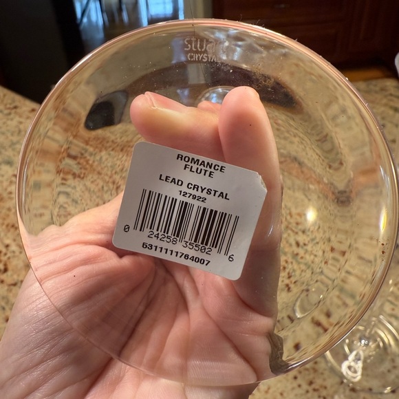 Stuart Crystal Romance Flute Pair 2 Champaign Flutes In Box - Picture 8 of 11